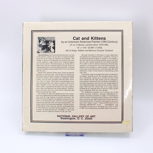 Cats and Kittens 1872-1883 (Oil on Canvas) 500 + Pieces Jigsaw Puzzle - Picture 2 of 2